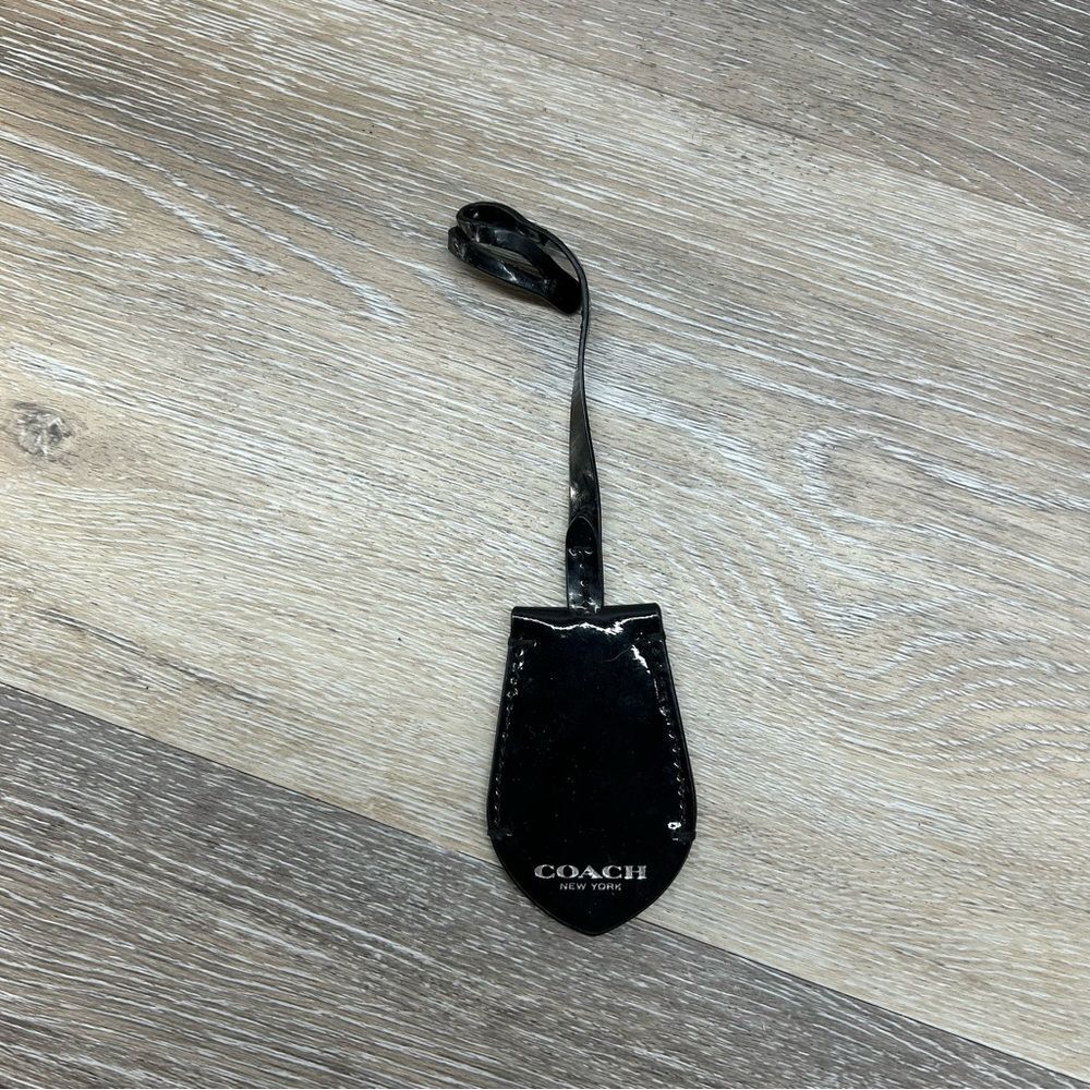 Coach Black bag charm